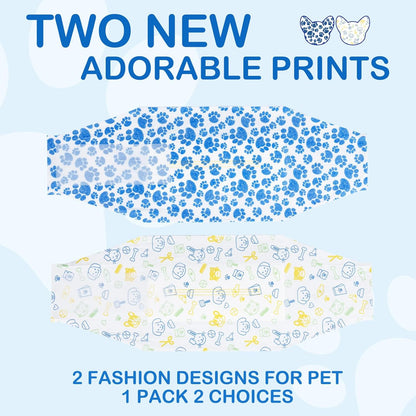 Dono Dog Diapers Male, Disposable Male Dog Wraps 60Ct, Ultra Absorbent Doggie Diapers, Rapid-Dry Leak-Proof Puppy Diapers, Wetness Indicator Excitable Urination Incontinence, Small2