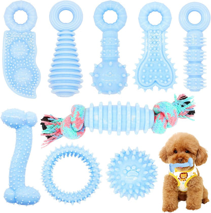 Puppy Toys, 6 Pack Dog Chew Toys for Puppy, Cute Pink Small Dog Toys, Puppy Teething Toys for Puppies, Soft Durable Interactive Chew Toy for Small Dogs12
