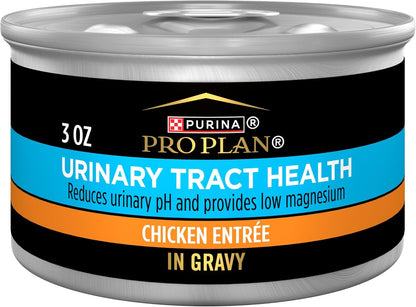 Purina Pro Plan Urinary Tract Health Chicken Entree in Gravy Cat Food - (Pack of 24) 3 Oz. Pull-Top Cans1
