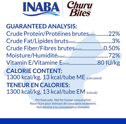 INABA Churu Bites Soft & Chewy Cat Treats, Chicken, 18Ct | Immune Support, 72% Moisture, Low Calorie, Pill-Friendly Center, Grain-Free, Preservative-Free, 18 X 0.35 Oz Tubes4
