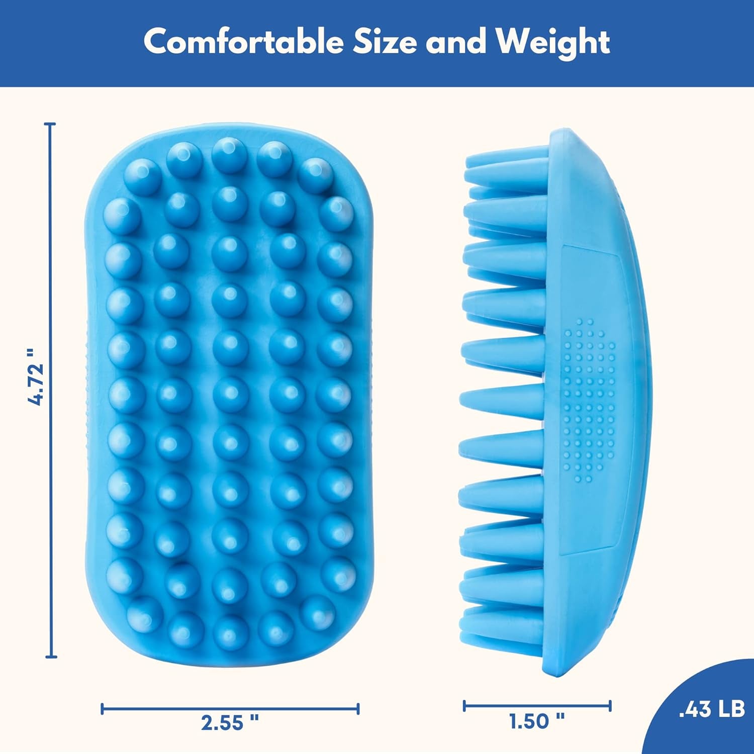 rubber-curry-brush-dog-for-short-haired-dogs-soft-gentle-deshedding-brush-use-wet-as-bath-brush-or-dry-for-grooming-loose-hair