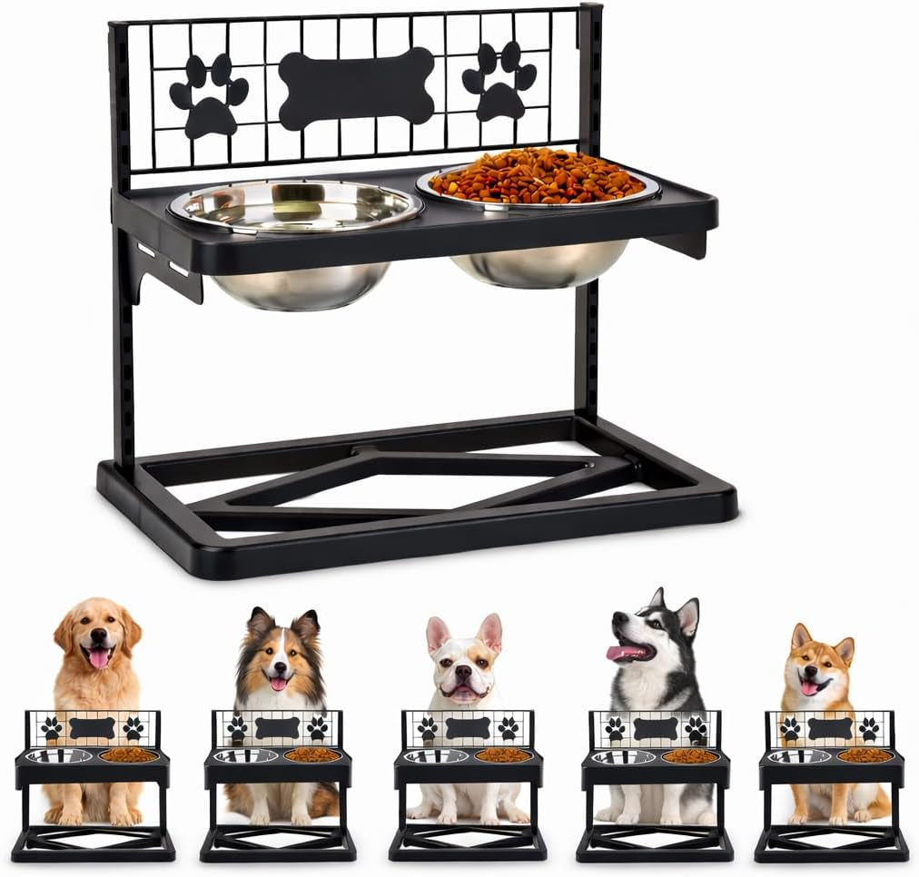 elevated-dog-bowls-raised-pet-feeder-adjustable-dog-bowl-stand-with-stainless-steel-bowls-and-abs-frame-double-dog-feeding-station-with-paw-print-bone-decor-for-medium-large-dogs