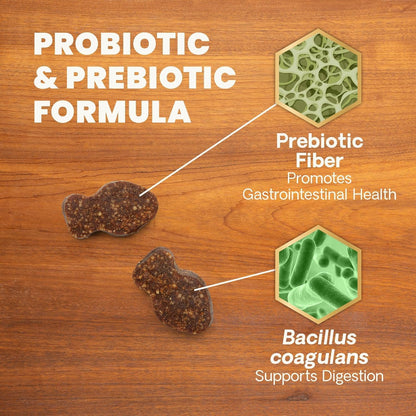 Vetriscience Gut Health Chews, Probiotic Everyday Digestive Supplement for Cats, Pet Probiotics for Digestion Support, Gas and Diarrhea, Immune Support, 120 Million CFU per Chew, Duck, 60 Count4