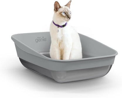 Litter Genie Cat Litter Box | Portable, Open, High Sided Cat Litter Box with Handles | Flexible Plastic Litter Box | Comfortable, Easy-Clean Cat Box10