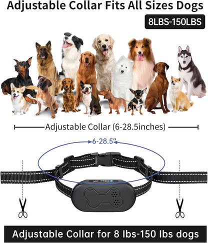 Dog Shock Collar with Remote Control - Rechargeable Dog Training Collar, IPX7 Waterproof E Collar for Dogs with 4 Safe Modes Flashlight Beep Vibration Shock Ideal for All Dog Sizes (8-150Lbs)3