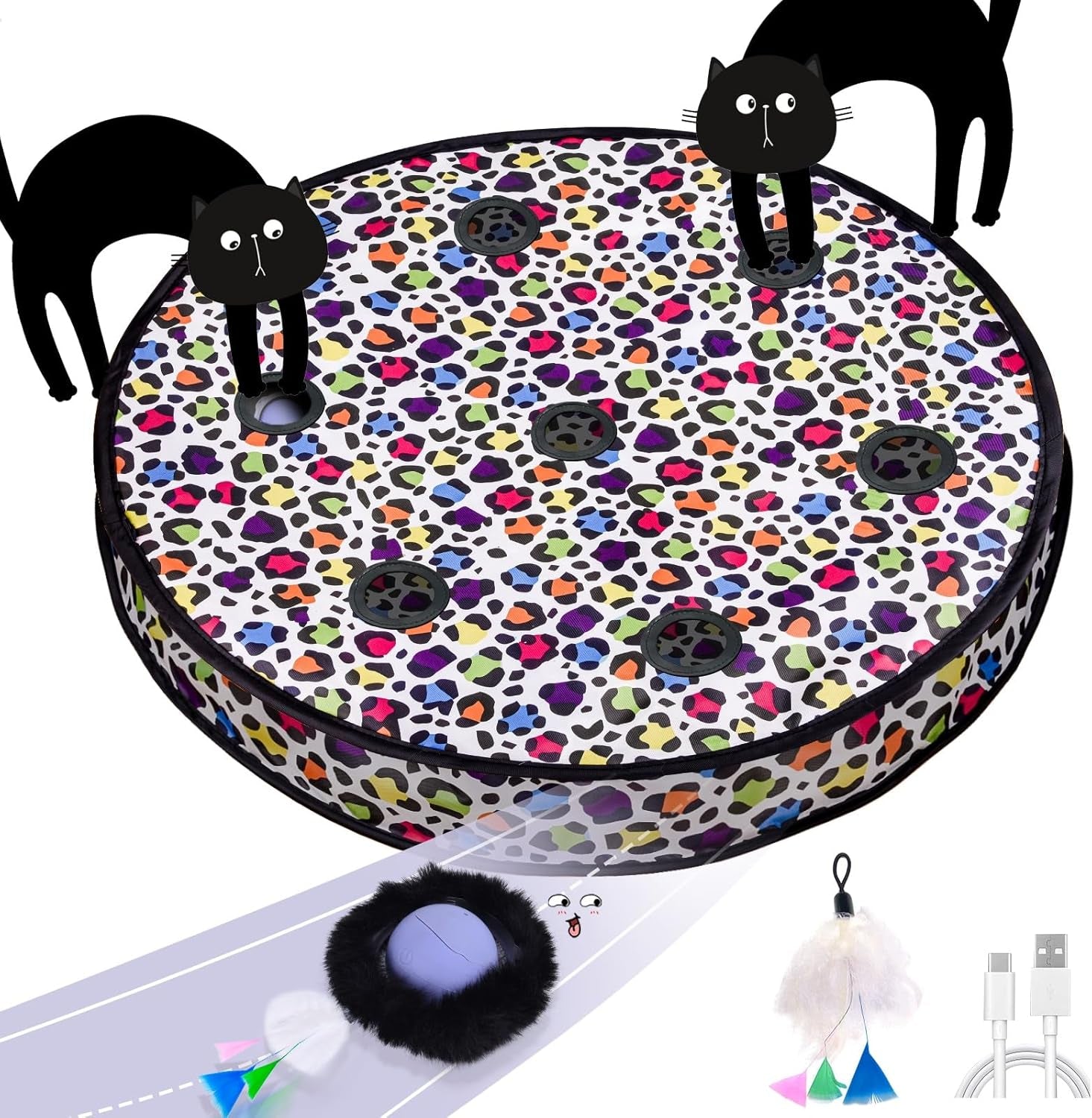 orsda-cat-toys-interactive-fast-rolling-ball-in-pouch-hide-and-seek-for-indoor-cats-motion-chirping-activated-moving-ball-7-holes-mat-mouse-catching-game