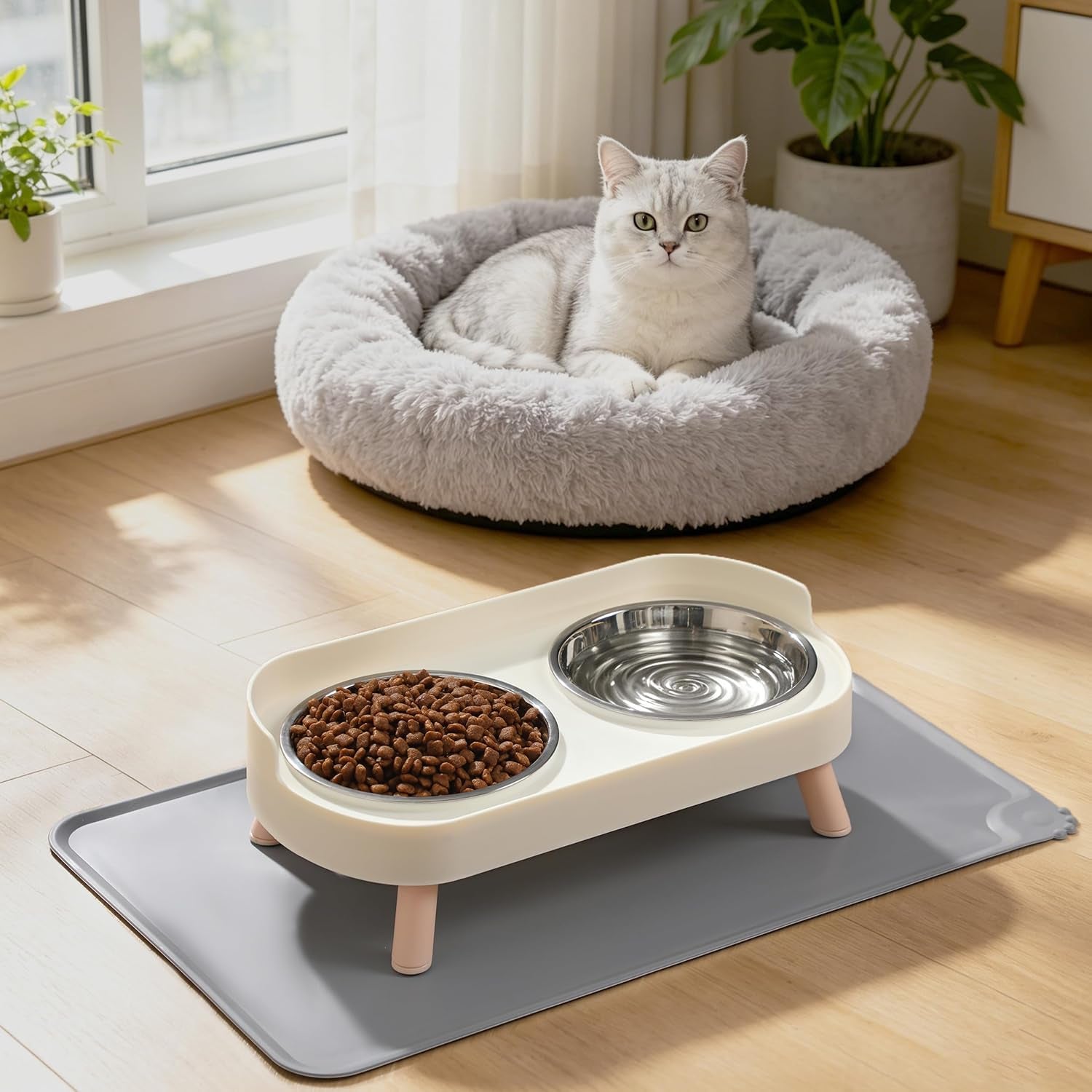 loejan-elevated-cat-bowls-set-raised-cat-food-and-water-bowl-set-with-non-slip-stand-pet-feeding-station-with-2-stainless-steel-bowls-with-splash-proof-guard