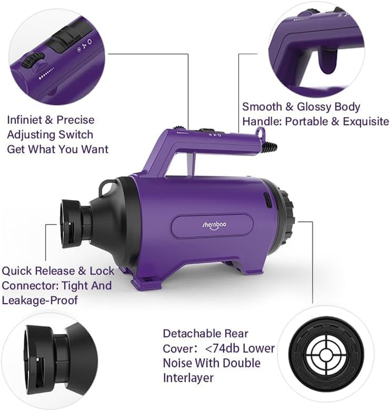 dog-dryer-high-velocity-pet-dog-grooming-force-hair-dryer-blower-high-velocity-force-blower-dryer-for-professional-dog-pet-grooming-purple-sherbao-smd-06p