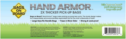 Bags on Board Dog Poop Bags with Easy Tie Handles, Drawer Pack, 200 Count | Extra Thick Waste Pickup Bags, Easy Tie Handles, Easy Dispensing Drawer Pack, Strong Leak Proof Design, 200 Count2