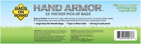 Bags on Board Dog Poop Bags with Easy Tie Handles, Drawer Pack, 200 Count | Extra Thick Waste Pickup Bags, Easy Tie Handles, Easy Dispensing Drawer Pack, Strong Leak Proof Design, 200 Count2