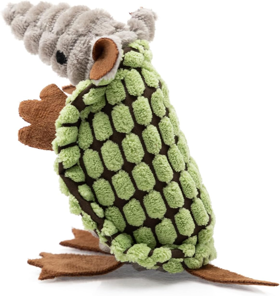 hollypet-plush-dog-squeaky-toy-stuffed-armadillo-animal-pet-puppy-chew-toys-with-clean-teeth-for-small-medium-large-all-breed-sizes-dogs-gray-8-in