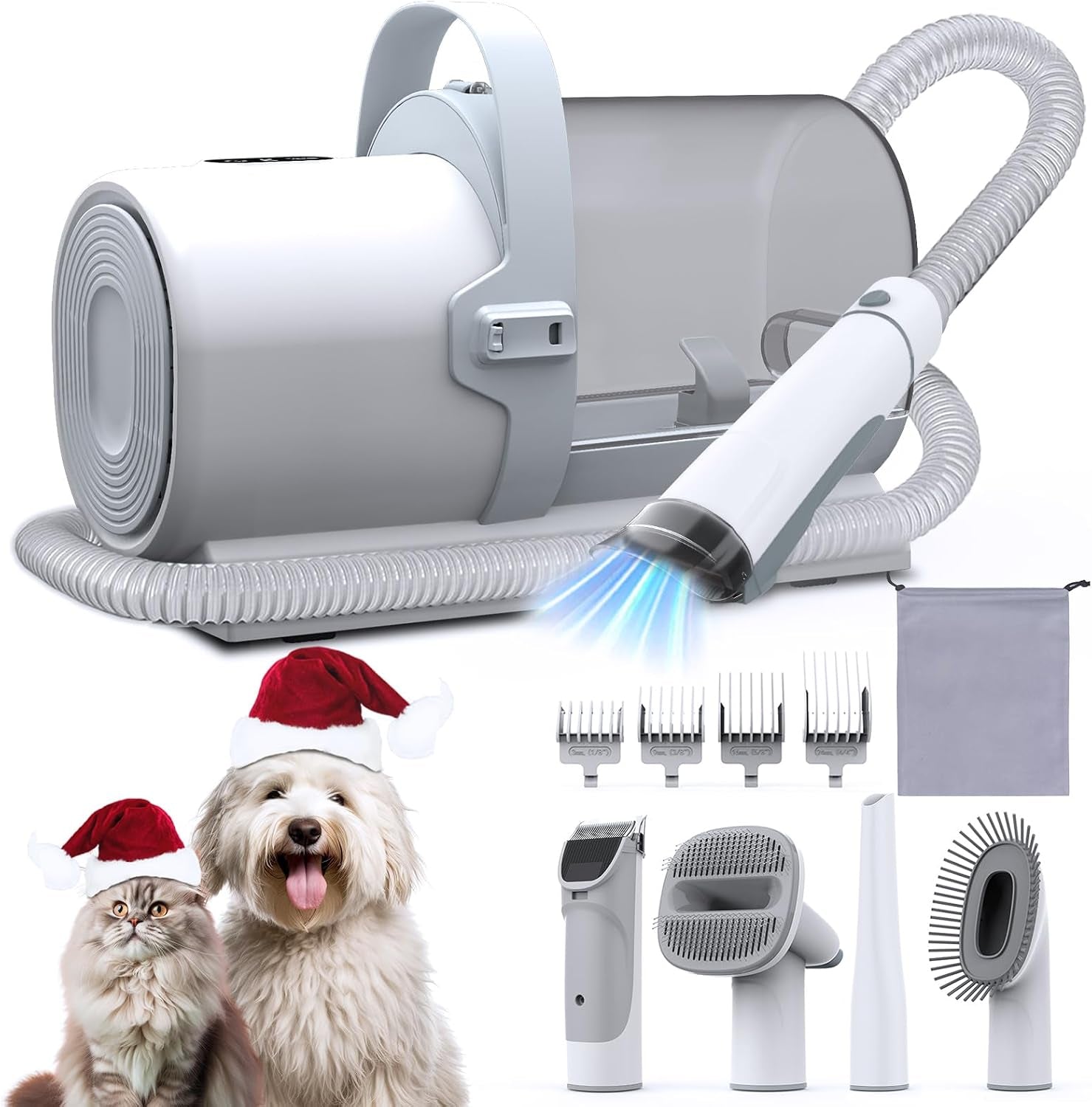 fixr-dog-grooming-vacuum-all-in-one-pet-grooming-kit-with-hair-clipper-shedding-brush-low-noise-12-000pa-dog-hair-remover-vacuum-pet-groomer-set-with-cleaning-brushes-pg01
