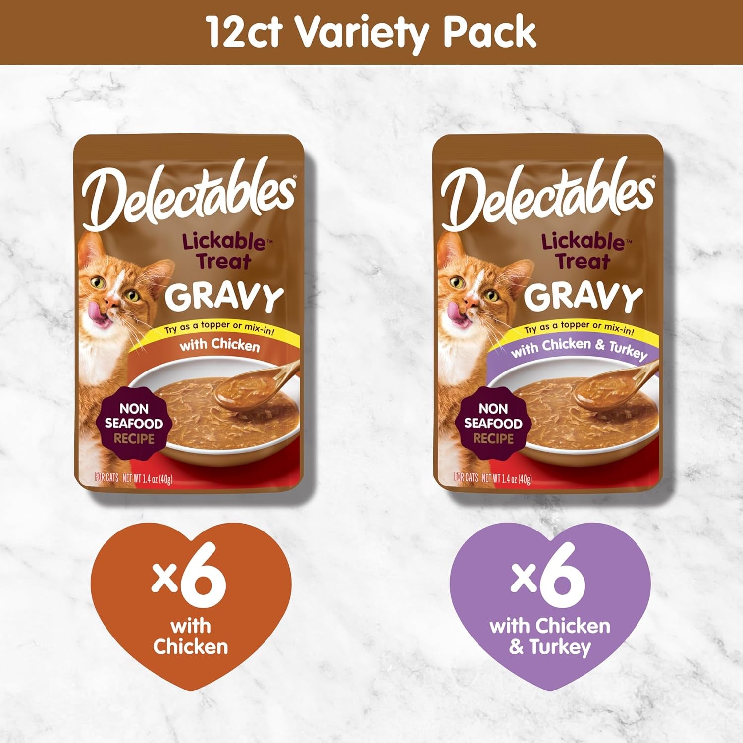 delectables-lickable-treat-gravy-wet-cat-treat-variety-pack-food-topper-hydrating-grain-free-no-fillers-by-products-added-preservatives-1-4oz-pouch-12ct