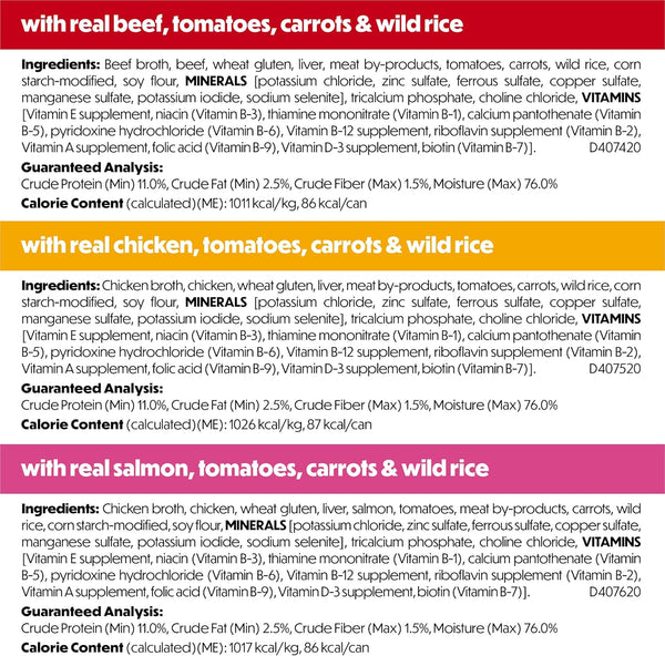 Beneful Purina Small Breed Wet Dog Food Variety Pack, Incredibites with Real Beef, Chicken and Salmon - (Pack of 30) 3 Oz. Cans5