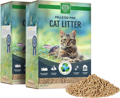 Small Pet Select Premium Pine Pelleted Cat Litter, 100% All Natural Pellet Kitty Litter, Non Clumping Non Tracking Low Dust Litter Meant for Use with Sifting Litter Box, Made in USA, 25 Lbs10