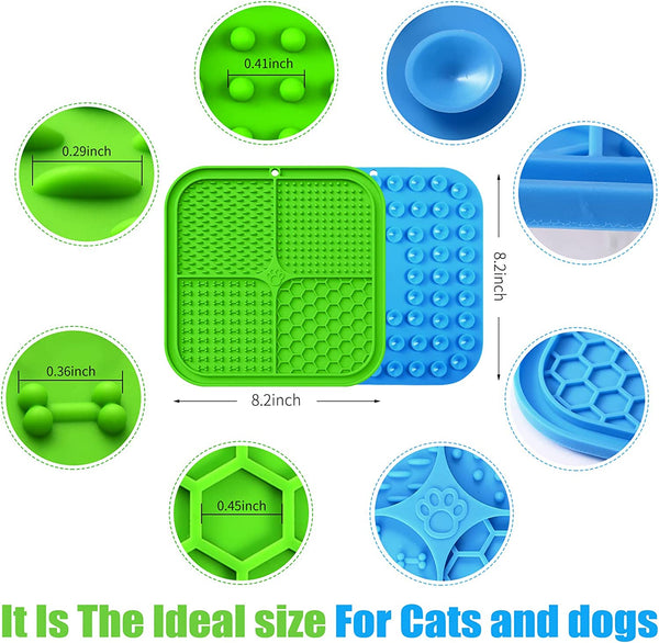 Honomastry Lick Mat for Dogs, Premium Lick Pad with Suction Cups for Dog Anxiety Relief, Slow Feeder Dog Bowls, Bathing, Grooming and Training.2