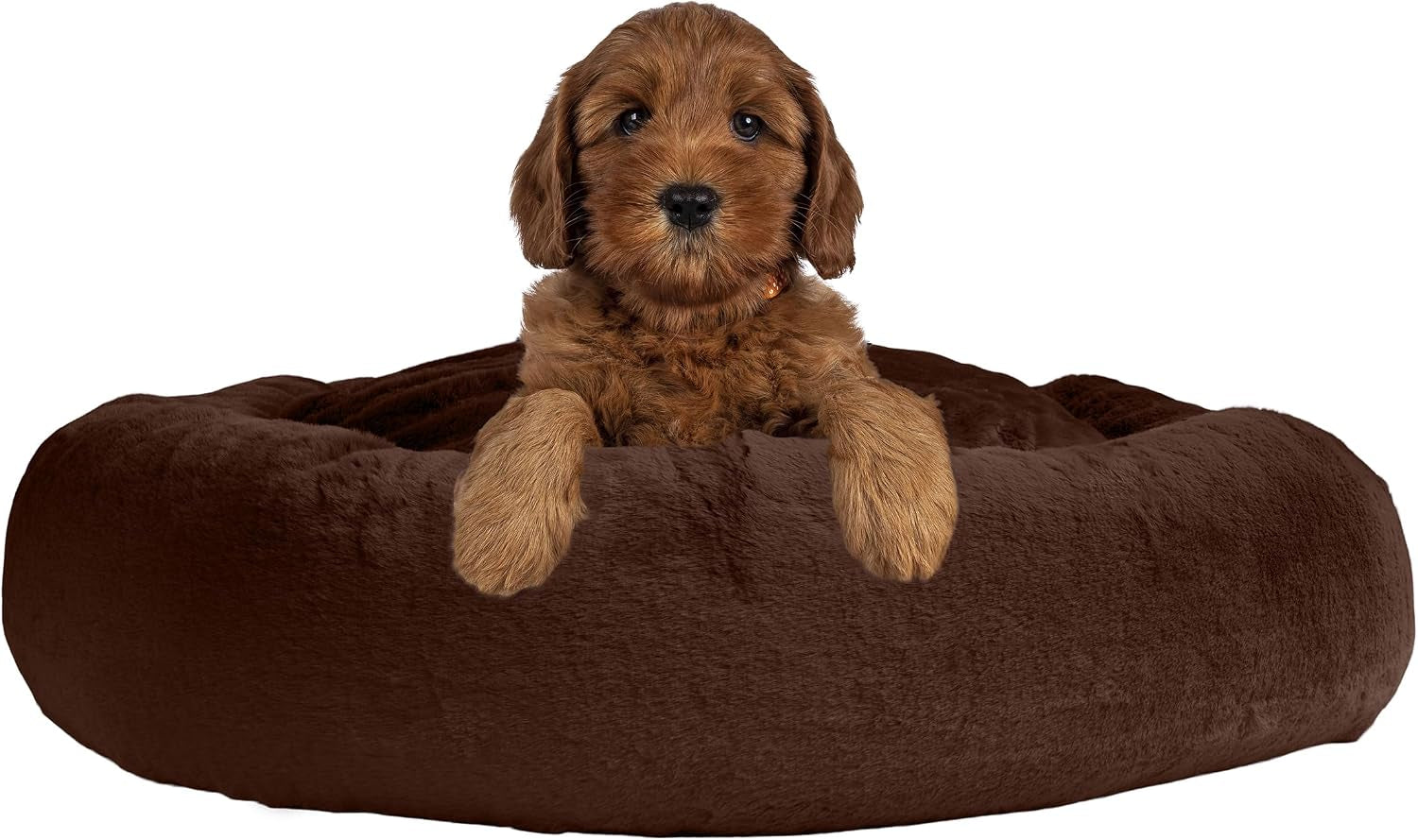 petmaker-dog-bed-donut-pet-bed-for-medium-pets-dog-bed-with-removable-washable-cover-and-anti-slip-bottom-puppy-essentials-dark-brown