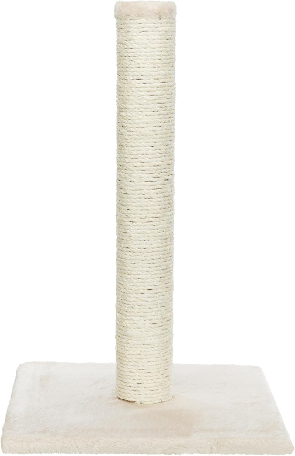 trixie-parla-cat-scratching-post-24-4-inch-cat-scratcher-with-soft-fabric-covering-base-and-durable-natural-jute-rope-beige