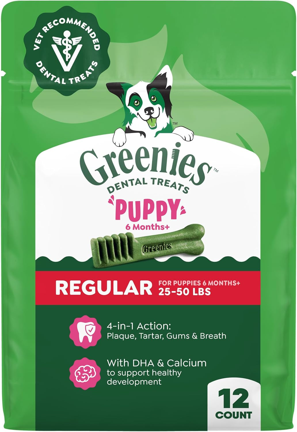 greenies-puppy-regular-natural-dental-dog-treats-original-flavor-12-count-veterinarian-recommended-natural-ingredients-cleans-teeth-freshens-breath-for-puppies-25-50-lbs-6-oz-pack