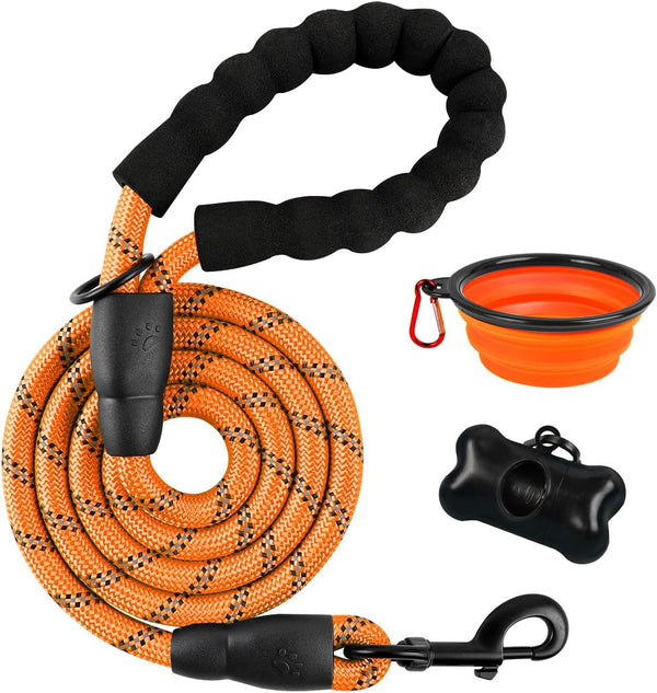 BARKBAY Dog Leashes for Large Dogs Heavy Duty Dog Leash 4/5/6 FT with Comfortable Padded Handle and Highly Reflective Threads for Medium Large Dogs Walking Training Running (5Ft-1/2'',Pink)41