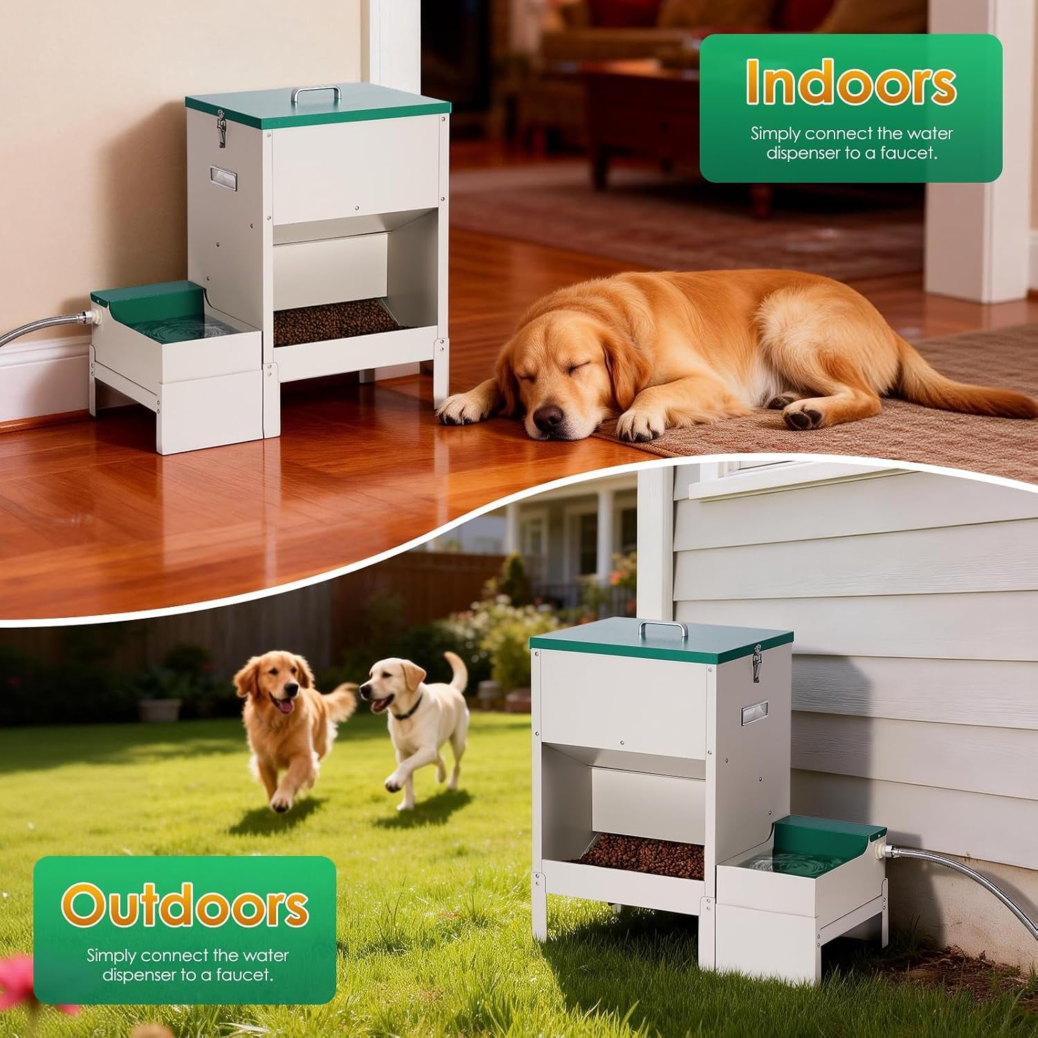metal-automatic-dog-feeder-water-dispenser-for-large-dogs-outdoor-2-in-1-automatic-dog-feeder-large-breed-and-outdoor-dog-water-bowl-set-for-large-dogs-cats-and-other-pet