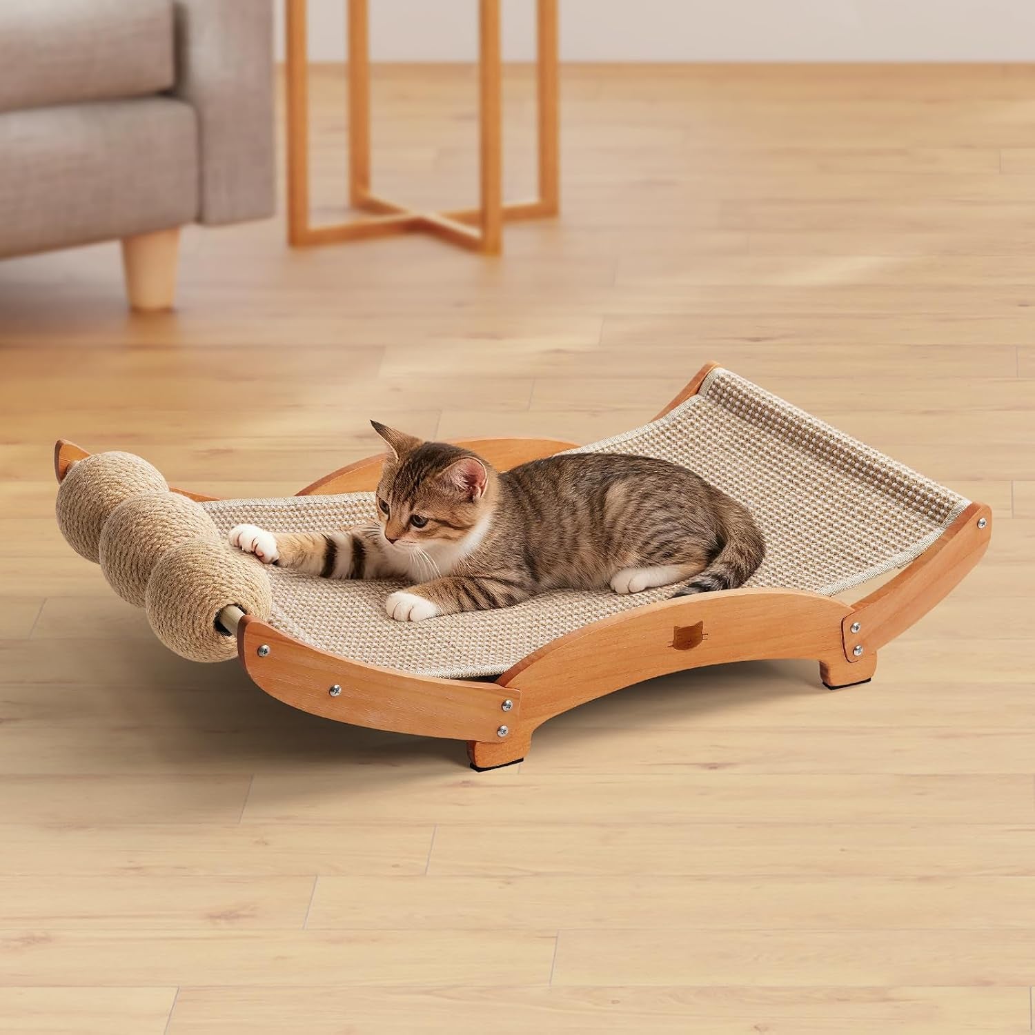 3-in-1-sisal-cat-scratcher-bed-solid-pine-cat-scratcher-with-balls-natural-extra-large-cat-scratching-post-with-hammock-cat-scratcher-for-scratch-play-rest-cat-furniture-for-indoor-cats-kitten