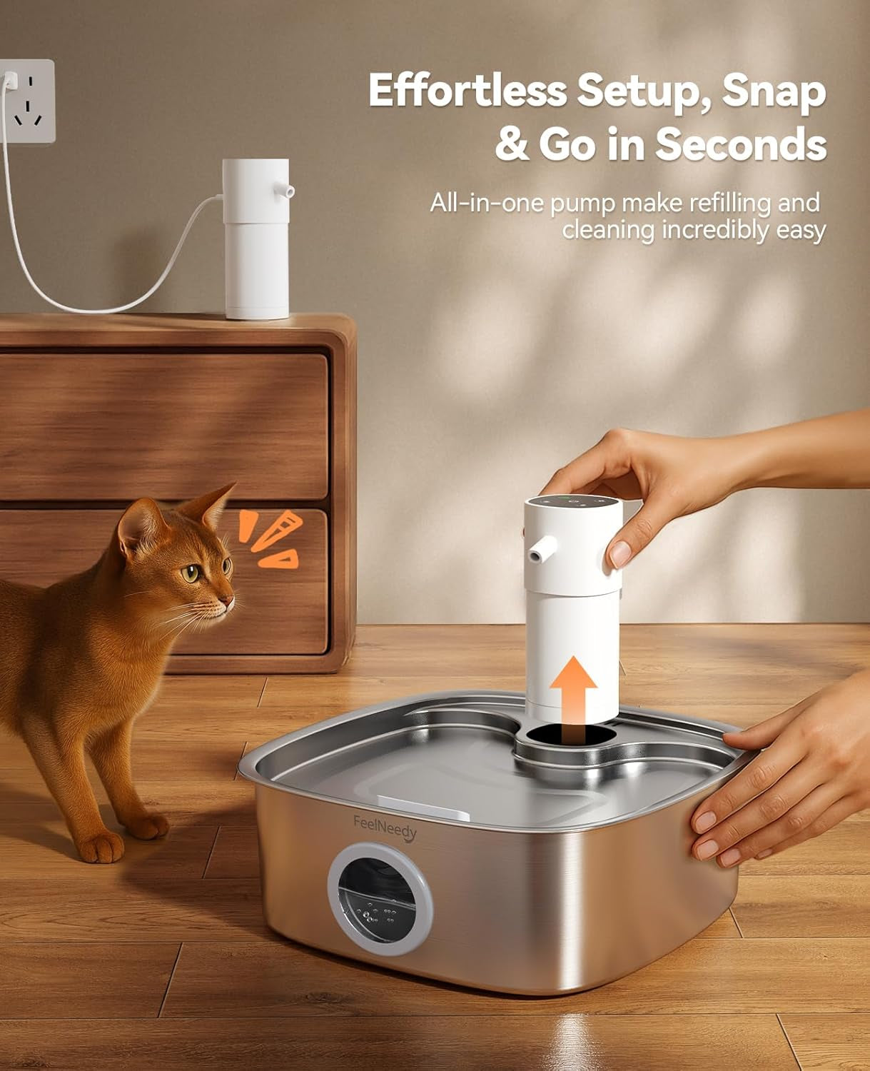 cordless-wider-tray-dog-water-fountain-5000mah-battery-operated-dog-water-bowl-dispenser-with-3-motion-sensor-feelneedy-stainless-steel-pet-water-fountain-for-multi-pets-easy-setup-clean-8l