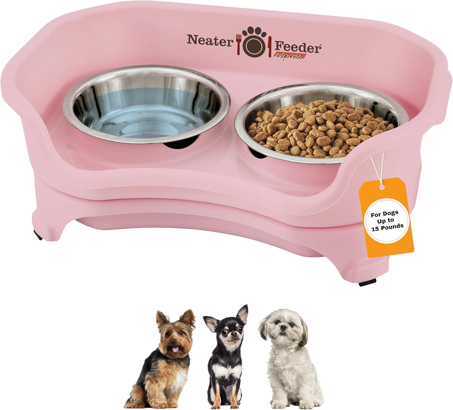 neater-feeder-express-mess-proof-dog-bowls-elevated-for-small-breeds-under-15-lb-made-in-usa-no-spill-raised-dog-food-bowl-stand-stainless-steel-food-and-water-bowl-set-feeding-station-cappuccino