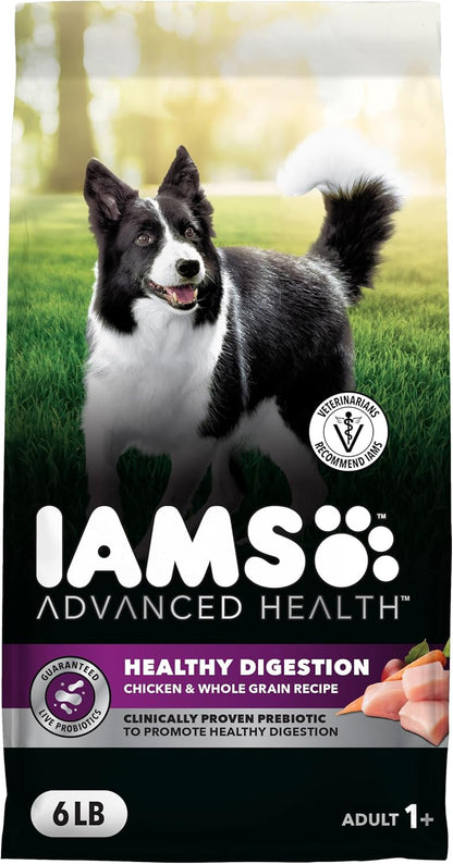 IAMS Advanced Health Healthy Digestion Dry Dog Food, Chicken, 13.5 Lb | Real Farm-Raised Chicken #1 Ingredient, 0% Fillers, Natural Fiber & Prebiotics, Supports Digestive Health12