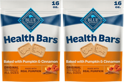 Blue Buffalo Health Bars Pumpkin & Cinnamon Crunchy Dog Biscuits, Oven-Baked with Pumpkin & Natural Ingredients, Healthy Dog Treats with No Artificial Flavors or Preservatives, 16 Oz.14
