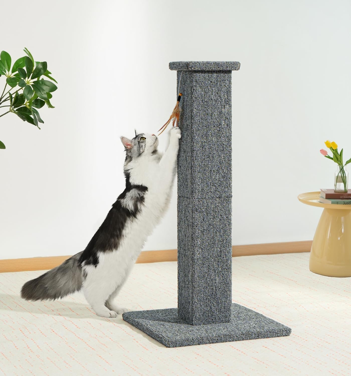 made4pets-cat-scratching-post-for-indoor-cats-carpet-cat-scratcher-32-soft-carpet-surface-for-cats-that-prefer-fabric-scratching-stable-base-full-body-stretching-ideal-for-kittens-adult-cats