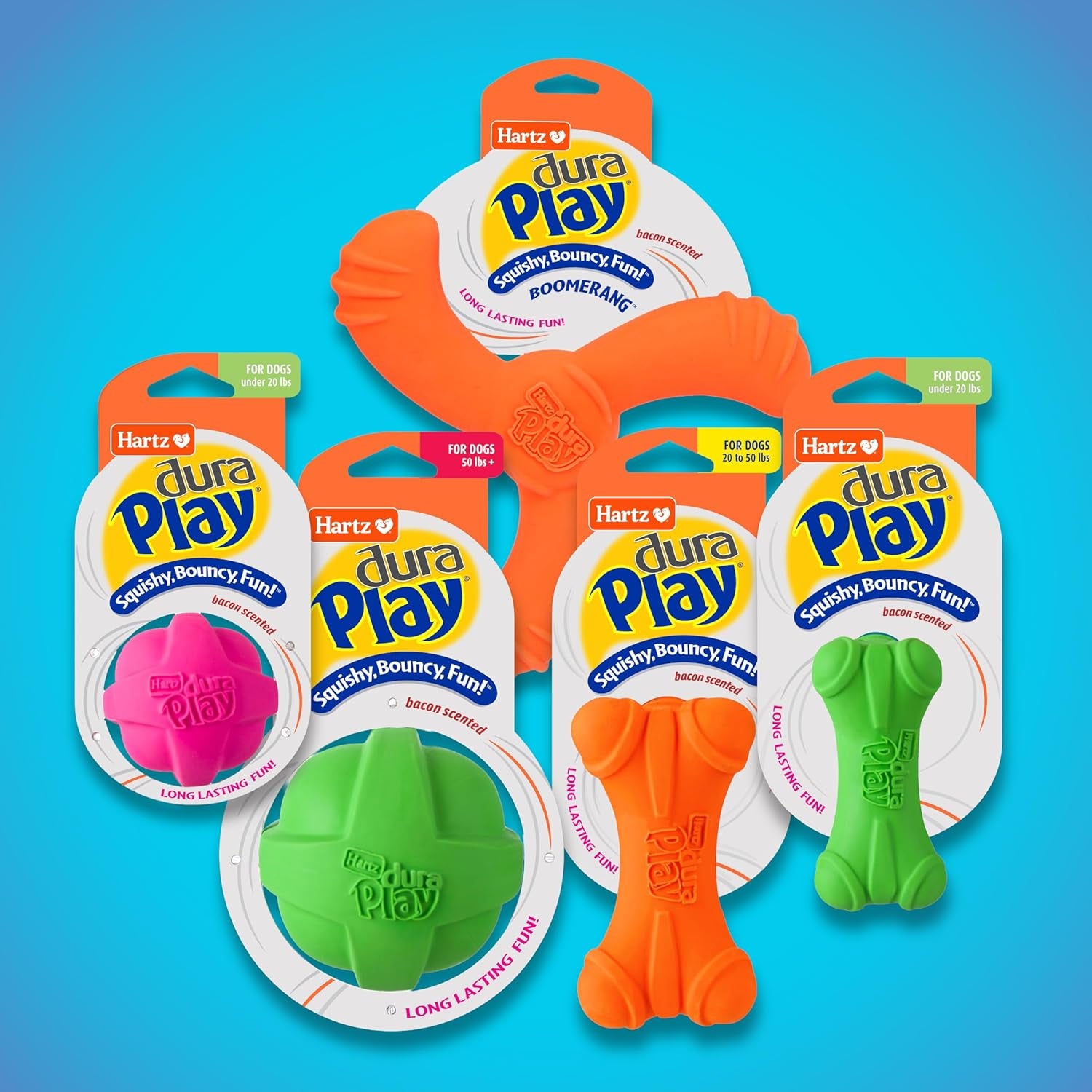 hartz-duraplay-bacon-scented-dog-toys-small-assorted-color