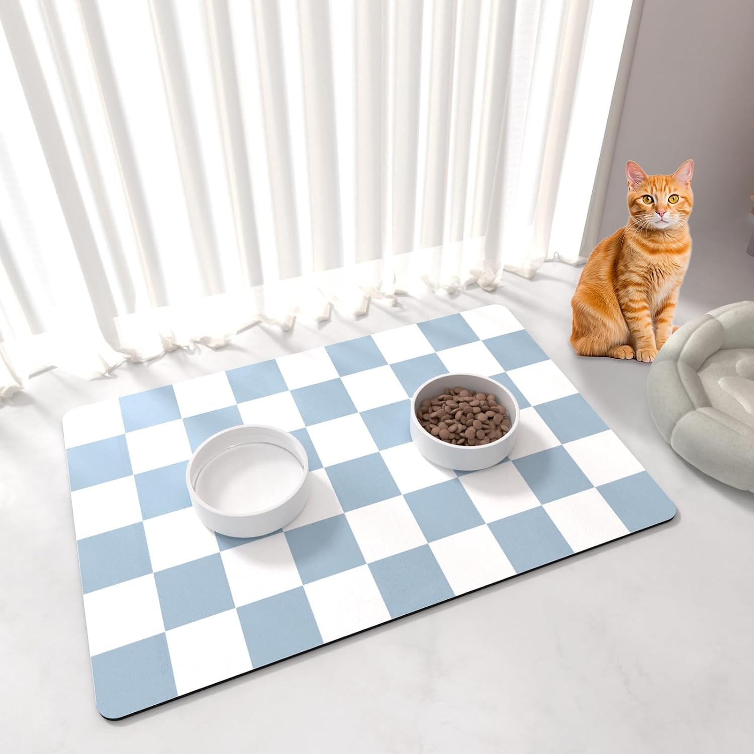cat-food-mat-12x-20-cat-dog-mats-for-food-and-water-bowl-checkered-pet-placemat-feeding-mat-non-slip-under-pet-bowls-mats-for-messy-drinkers-pink-white