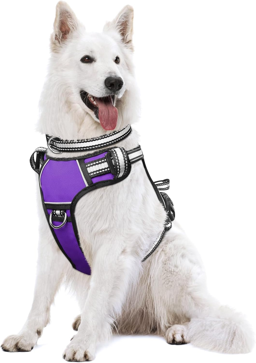 dog-harness-no-pull-pet-harnesses-with-dog-collar-adjustable-reflective-oxford-outdoor-vest-front-back-leash-clips-for-small-medium-large-extra-large-dogs-easy-control-handle-for-walking