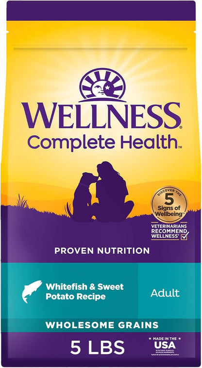 Wellness Complete Health Adult Dry Dog Food, Wholesome Grain Kibble, Natural, Chicken and Oatmeal Recipe, 30 Lb Bag14