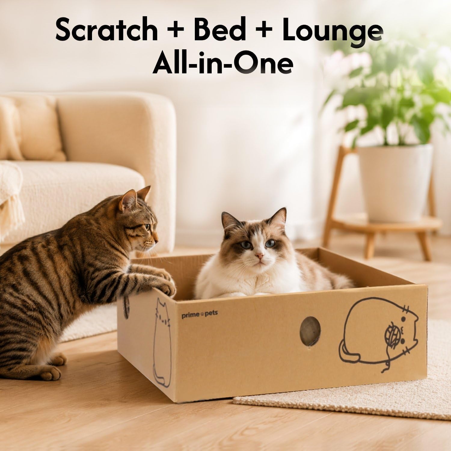 primepets-cardboard-cat-scratcher-box-xl-5-pack-pads-indoor-cats-bed-17x13x5-size-reversible-pads-smart-hole-design-catnip-included-low-mess-furniture-protection-multi-cat-friendly