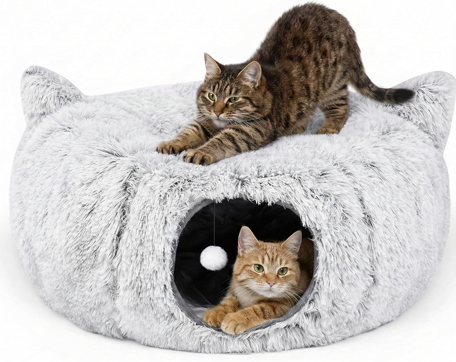 3-in-1-cat-tunnel-bed-cat-tunnels-cat-beds-for-indoor-cats-with-catnip-toys-cat-bed-cave-peekaboo-cat-hideaway-foldable-interactive-cat-kitty-kitten-toys