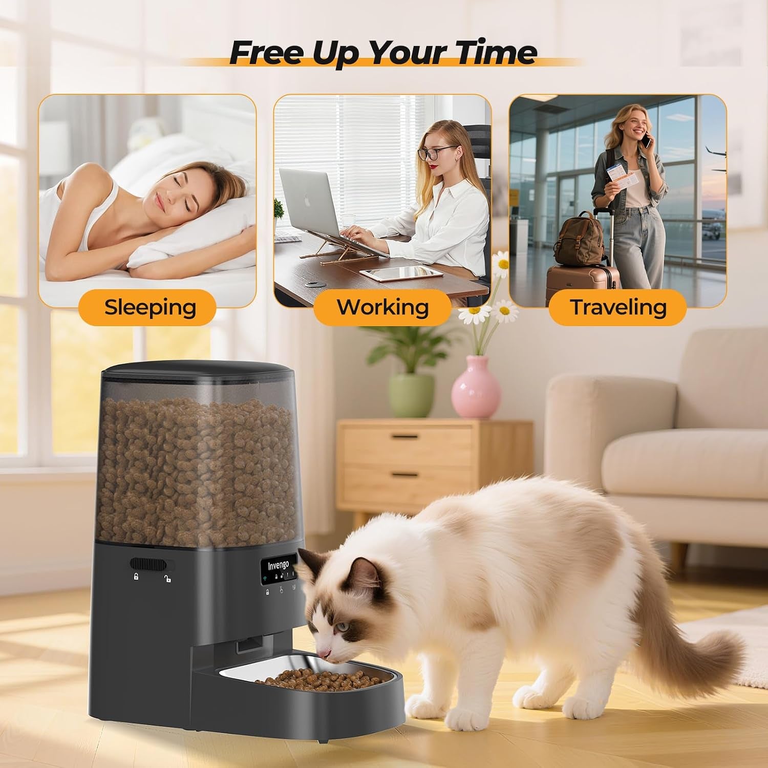 automatic-cat-feeder-with-app-control-5l-food-dispenser-for-cats-and-small-dogs-2-4-5g-wi-fi-programmable-portions-anti-jam-fresh-lock-stainless-steel-bowl-easy-to-clean