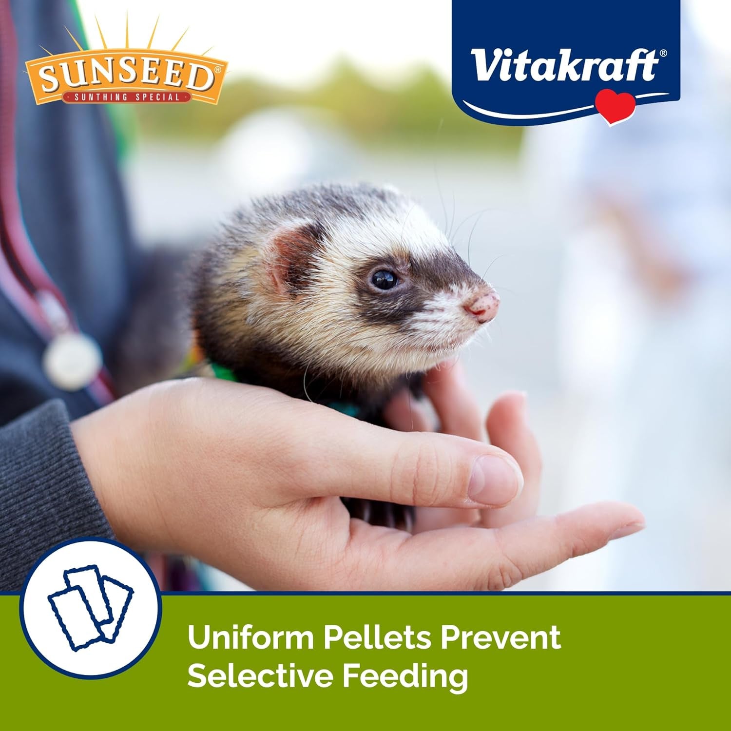 sunseed-vita-prima-ferret-food-3-lb-resealable-bag-high-energy-protein-from-chicken-pork-eggs-added-vitamins-and-minerals-no-artificial-colors-or-flavors