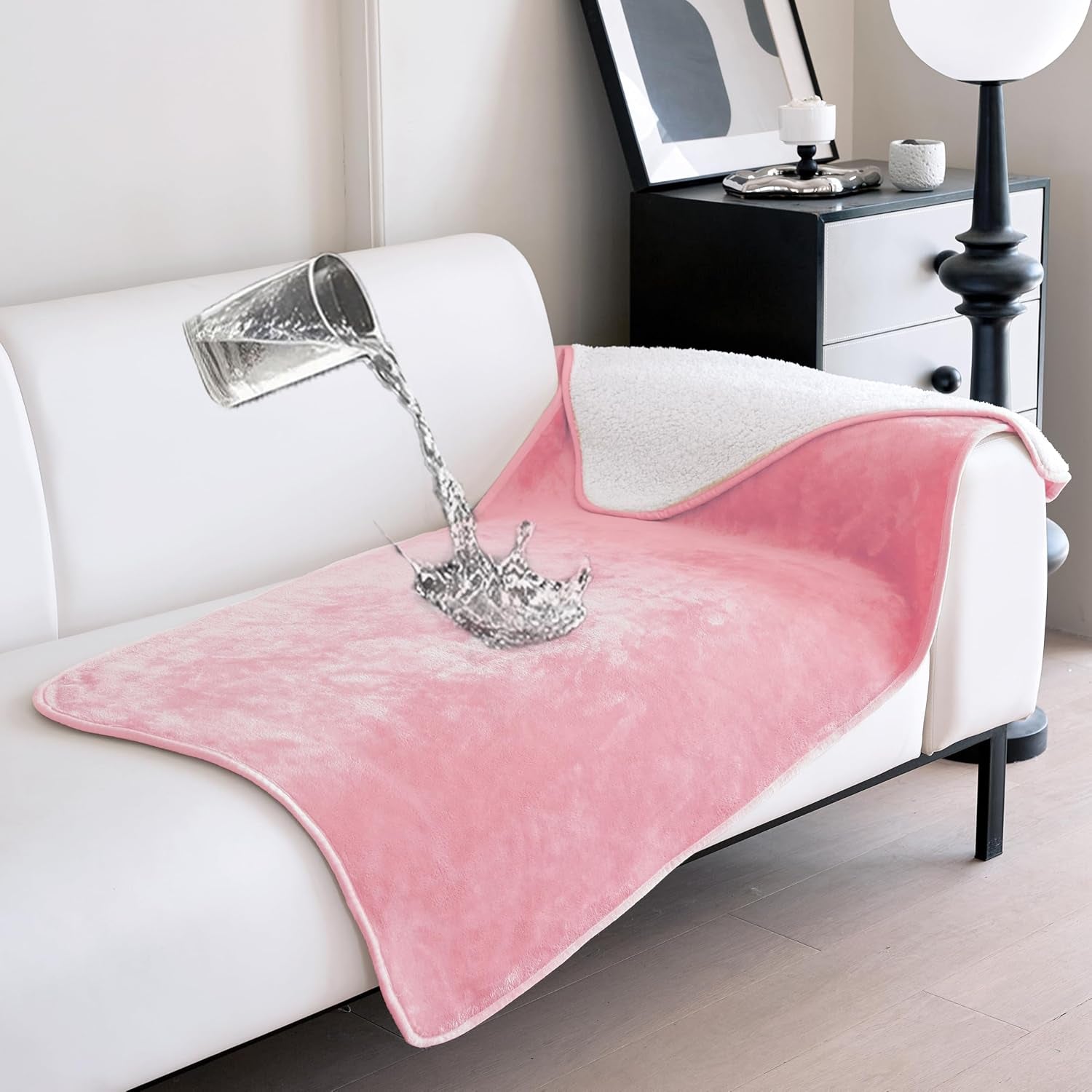 gogobunny-waterproof-bed-blanket-reversible-sherpa-fleece-throw-blanket-for-dog-puppy-cat-furniture-cover-protects-bed-couch-sofa-from-liquid-pee-and-pet-fur-dark-purple-50x60-inches