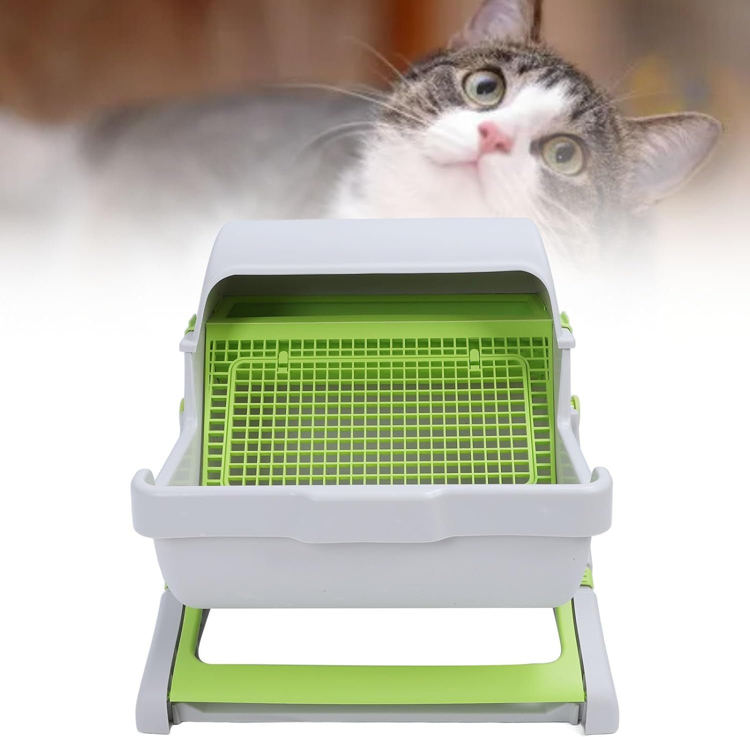 self-cleaning-cat-litter-box-enclosure-semi-automatic-pp-plastic-easy-assembly-tipping-bucket-style-large-kitty-litter-box-for-indoor-cats