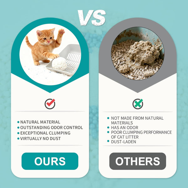 Tapioca Cat Litter, Cassava Cat Litter Odor Control Dust-Free Clumping Litter5