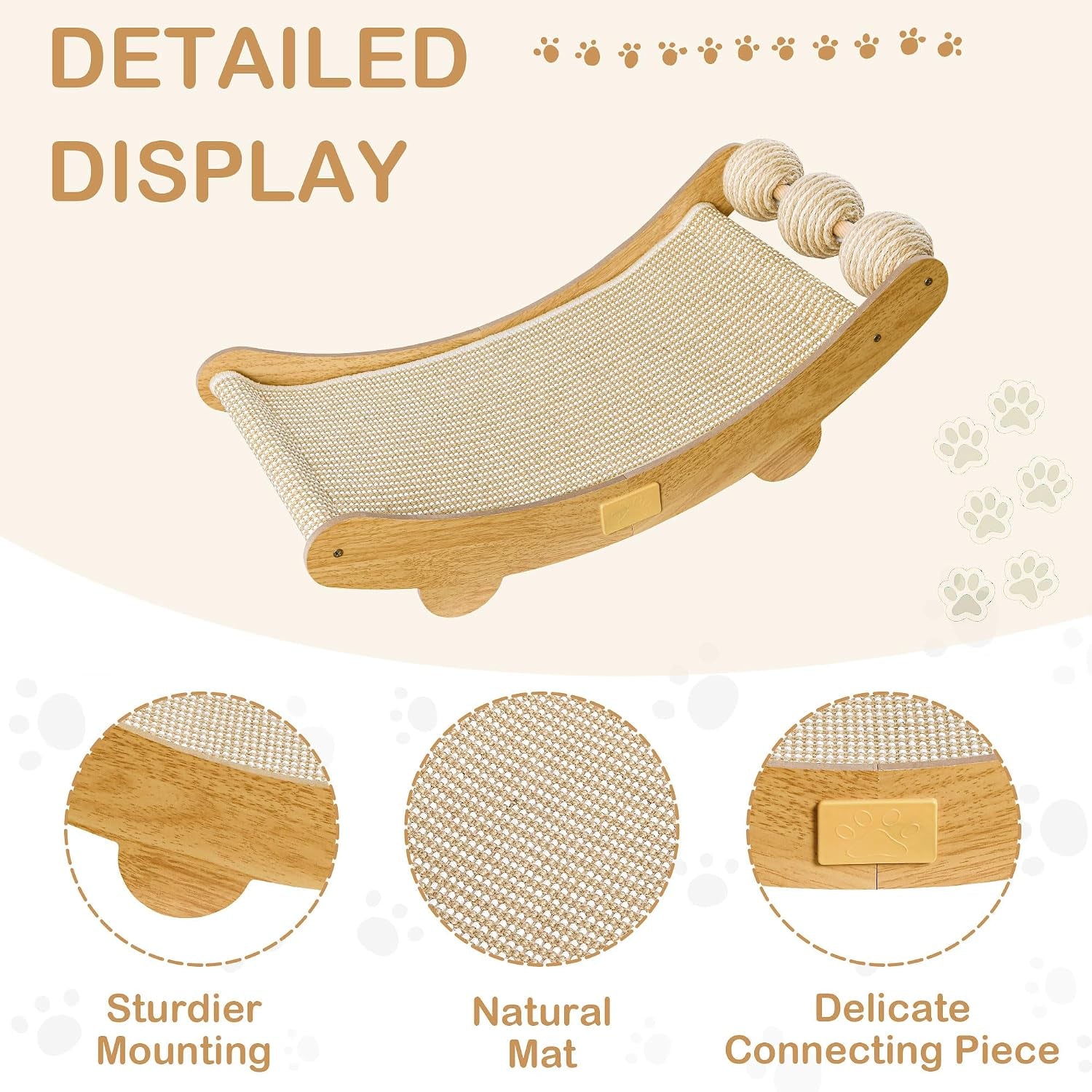 dwcn-3-in-1-large-cat-scratcher-bed-hammock-lounge-scratching-post-scratch-pad-with-3-natural-sisal-balls-furniture-protector-gift-for-indoor-cats