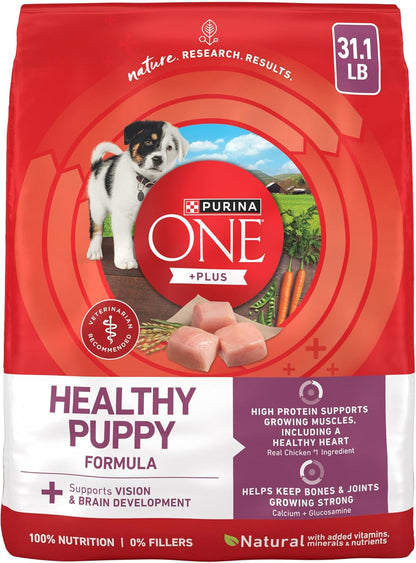 Purina ONE plus Healthy Puppy Formula High Protein Natural Dry Puppy Food with Added Vitamins, Minerals and Nutrients - 8 Lb. Bag12
