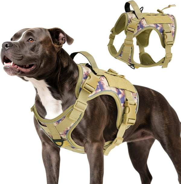 Vavopaw Dog Seat Belt Vest Harness for Car,2 in 1 Seatbelt Buckle | Soft Breathable Mesh,Adjustable Buckle,Nylon,Heavy Duty Pet Safety Seat Belts for Small Medium Large Pets,Black,L43