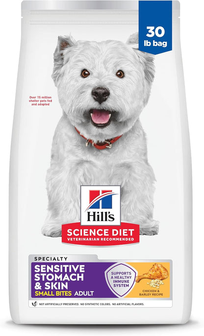Hill'S Science Diet Sensitive Stomach & Skin Small Bites Dry Dog Food | #1 Veterinarian Recommended, Adult Formula, Chicken Recipe, 15 Lb. Bag16