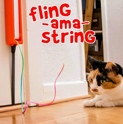 Moody Pet Interactive Cat Toy for Indoor Cats – Fling-Ama-String Automatic, Moving, Flying String Toy for Cats – Battery Operated, Door Hanging Exercise Toy for Kittens & Adult Cats5