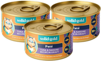 Solid Gold Wet Cat Food Pate for Indoor Cats - Healthy Canned Cat Food Pate W/Real Chicken, Omega Fatty Acids, Vitamins & Minerals - Grain Free & Gluten Free Can Meals for Cats & Kittens - 24Ct/3Oz13
