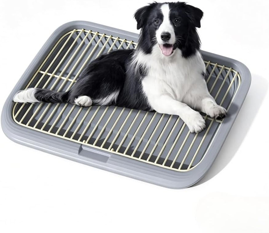 dog-potty-tray-indoor-pet-pee-pad-holder-for-small-medium-dogs-puppy-training-pad-holder-pet-toilet-litter-box-dog-bathroom-tray-housebreaking-potty-supplies-17-72lx12-99wx1-97hgreen