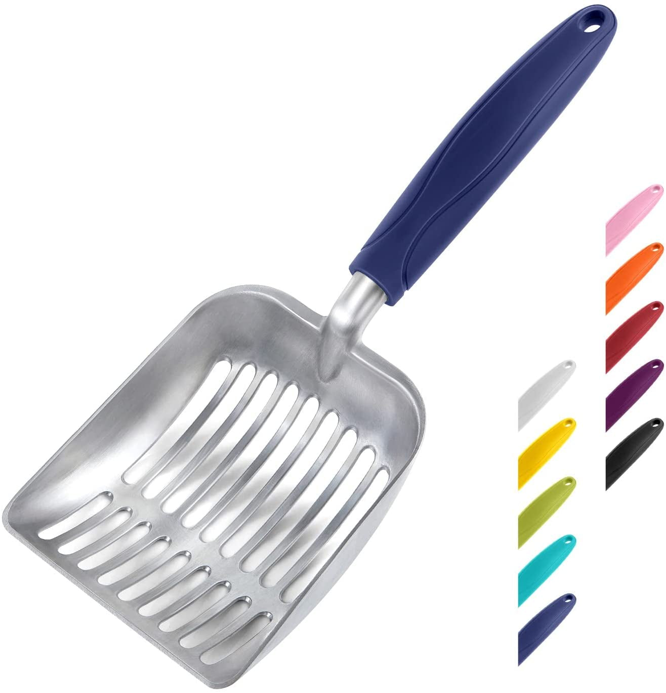 wepet-cat-litter-scoop-aluminum-alloy-sifter-kitty-metal-scooper-deep-shovel-long-handle-poop-sifting-kitten-pooper-lifter-durable-heavy-duty-for-litter-box